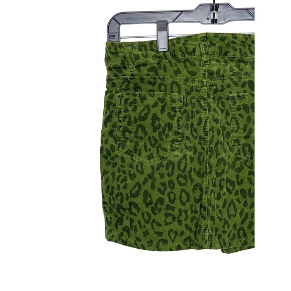 Hartstrings Skirt Girls 14 Kids Corduroy Skort Green Leopard Print Casual Fall - Picture 8 of 13
